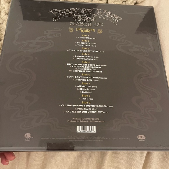 Grateful Dead RSD Fillmore West March 2nd 1969 5-LP Etched Record Vinyl Set - Picture 3 of 4